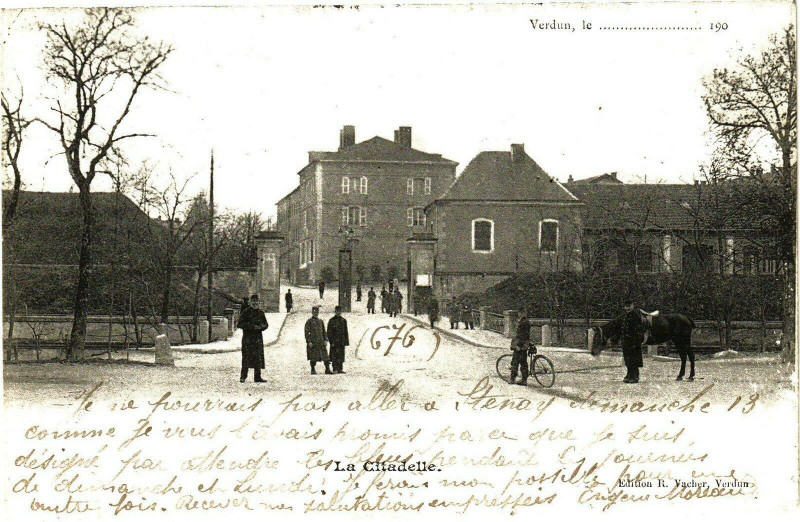 Carte postale ancienne Verdun , le..............190  - La Citadelle à Verdun