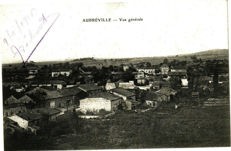 Carte postale ancienne Aubréville  - Vue générale à Aubréville