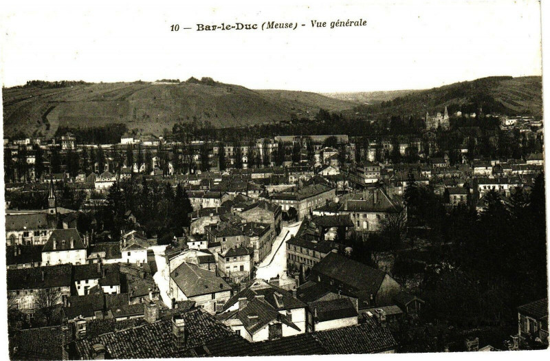 Carte postale ancienne Bar-Le-Duc (Meuse) - Vue générale à Bar-le-Duc