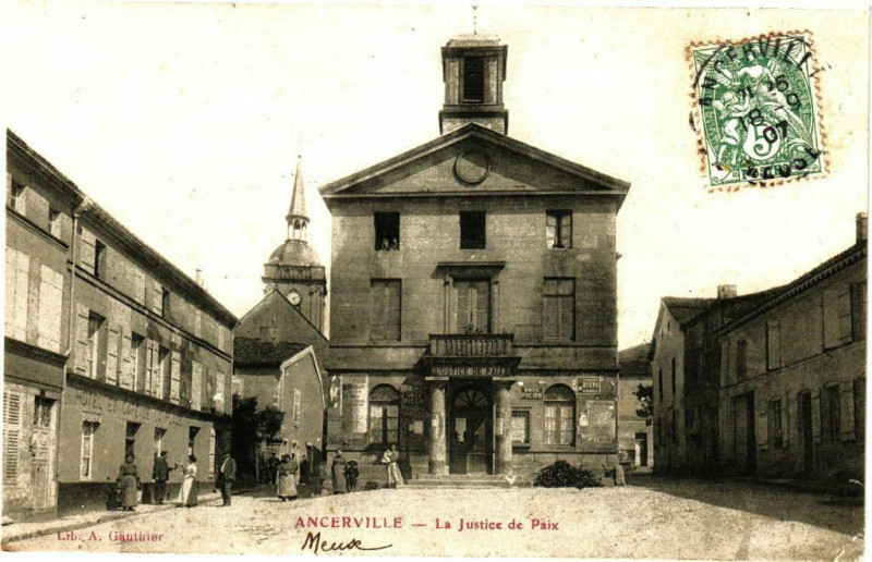 Carte postale ancienne Ancerville - La Justice de Pais à Ancerville
