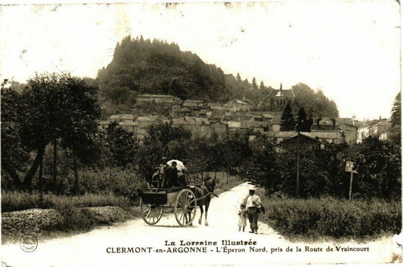 Carte postale ancienne La Lorraine Illustrée Clermont-en-Argonne - l'Eperon Nord,pris ... à Clermont-en-Argonne