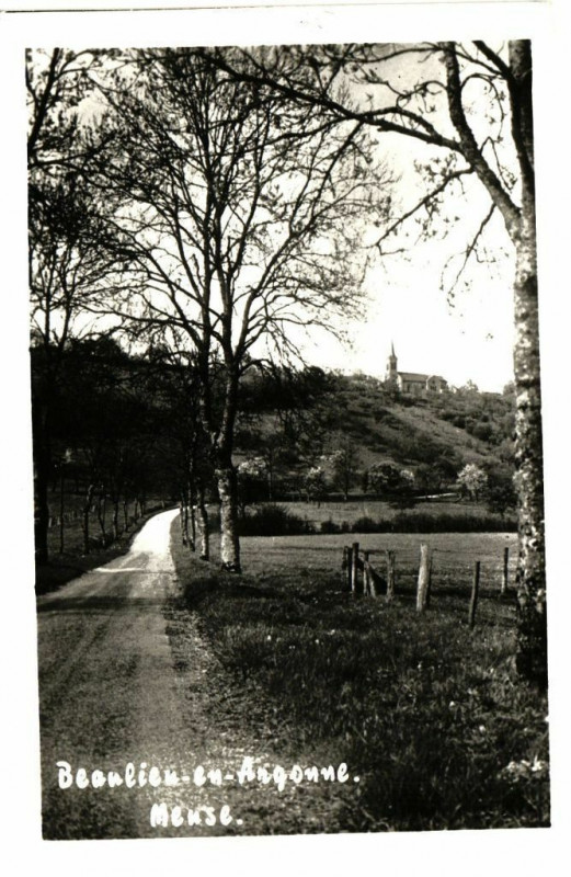 Carte postale ancienne Beonlieu-en-Argonne . Meuse.