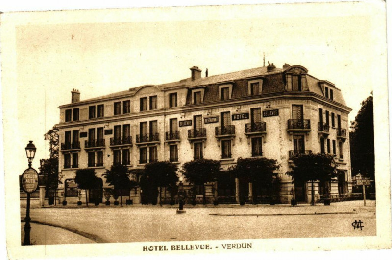 Carte postale ancienne Hotel Bellevue - Verdun à Verdun