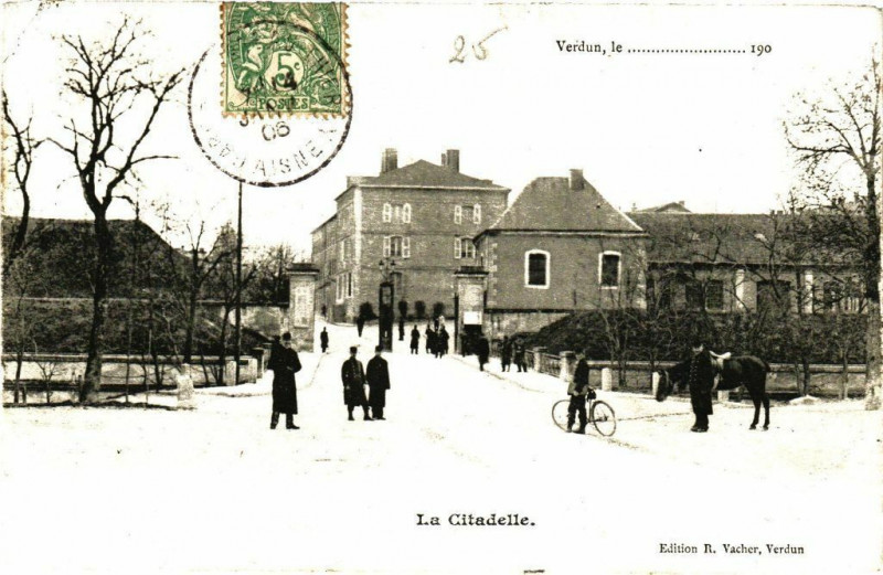Carte postale ancienne Verdun,le ..........190... La Citadelle à Verdun