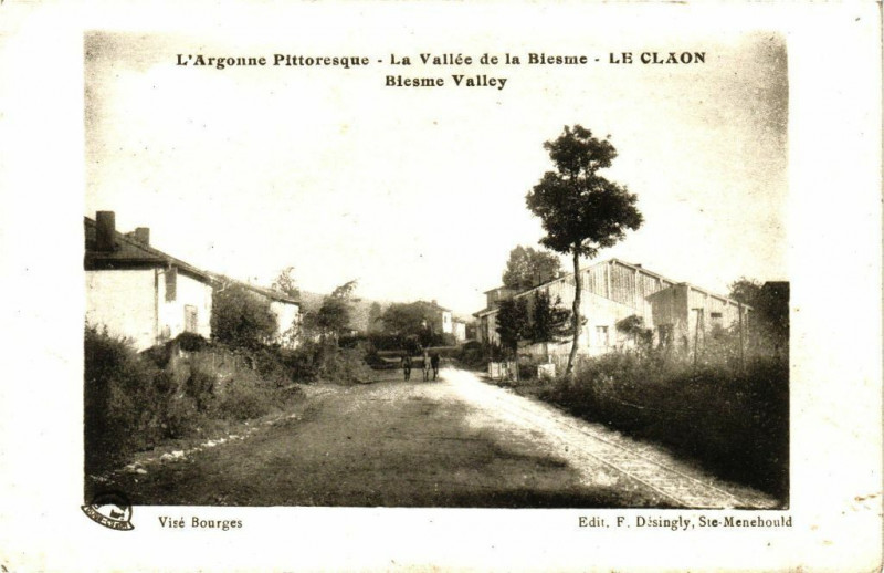 Carte postale ancienne L'Argonne Pittoresque -La Vallée de la Biesme - Le Claon ... au Claon
