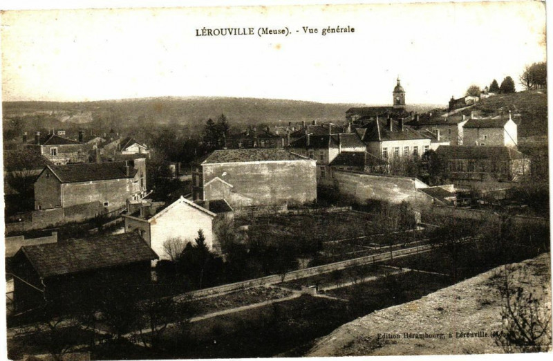 Carte postale ancienne Lérouville (Meuse) - Vue générale à Lérouville