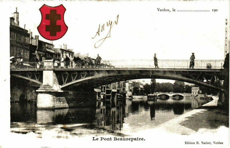 Carte postale ancienne Verdun , le -------190.. Le Pont Beaurepaire à Verdun