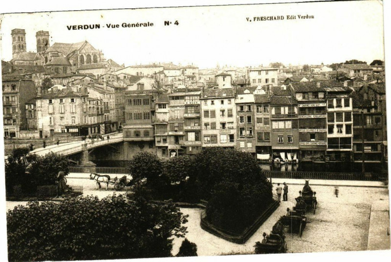 Carte postale ancienne Verdun - Vue Générale à Verdun