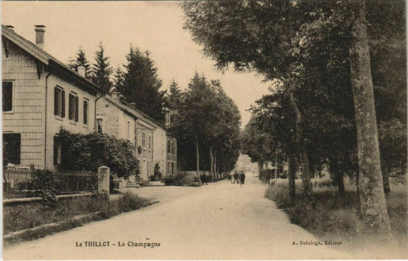 Carte postale ancienne Le Thillot La Champagne au Thillot
