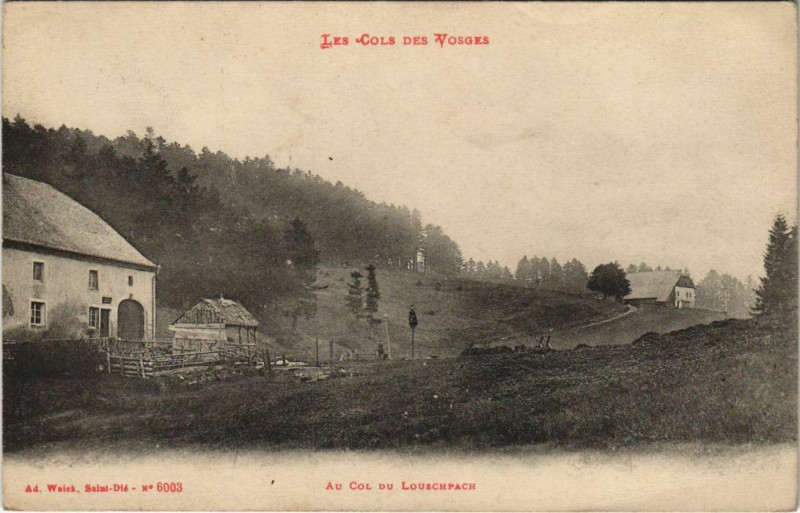 Carte postale ancienne Au Col du Louschpach