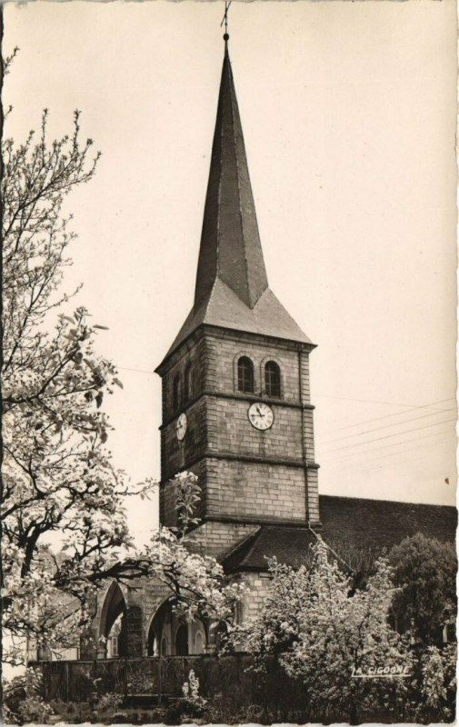 Carte postale ancienne Val-d'Ajol Le Clocher