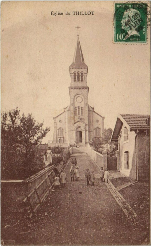 Carte postale ancienne Eglise du Thillot