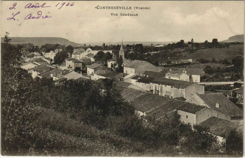 Carte postale ancienne Contrexeville Vue Générale à Contrexéville