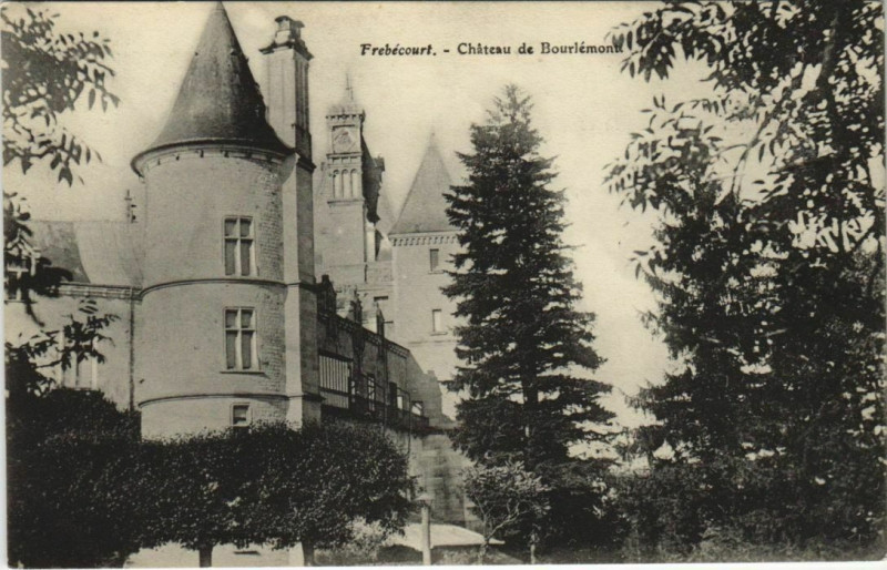 Carte postale ancienne Frebecourt Chateau de Bourlemon à Frebécourt