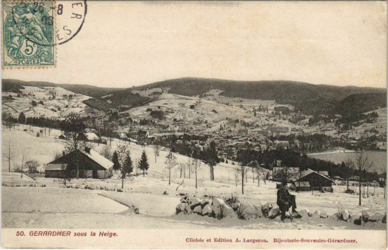 Carte postale ancienne Gerardmer sous la Neige à Gérardmer