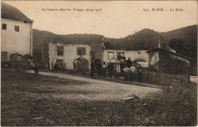 Carte postale ancienne Guerre Saint-Die La Bolle