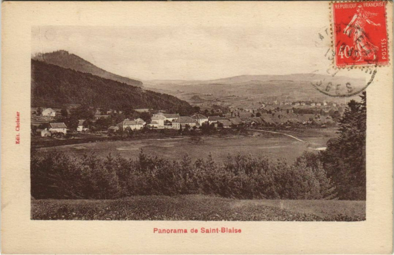 Carte postale ancienne Panorama de Saint-Blaise