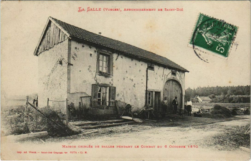 Carte postale ancienne La Salle Arrondissement de Saint-Die à La Salle
