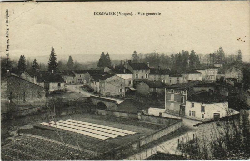 Carte postale ancienne Dompaire Vue générale à Dompaire