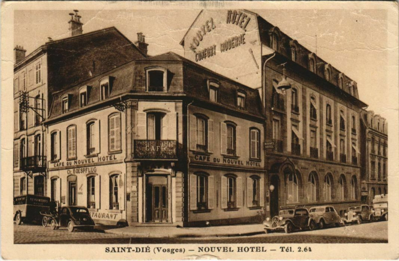 Carte postale ancienne Saint-Die Nouvel Hotel