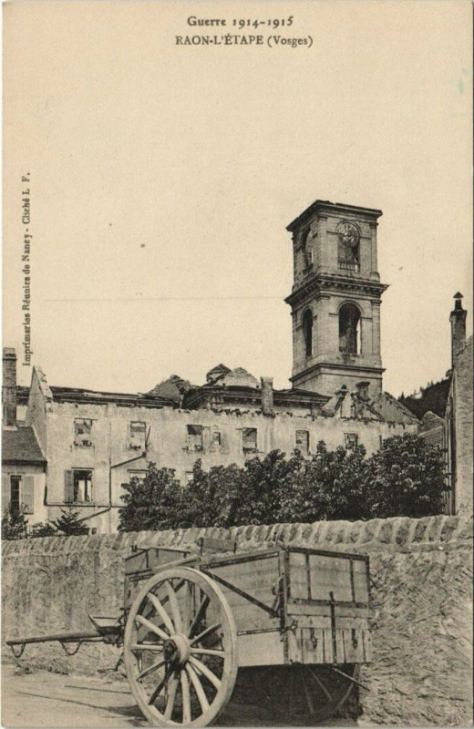 Carte postale ancienne Guerre Raon-l'Etape à Raon-l'Étape