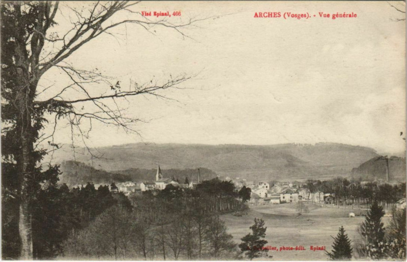 Carte postale ancienne Arches Vue générale à Arches