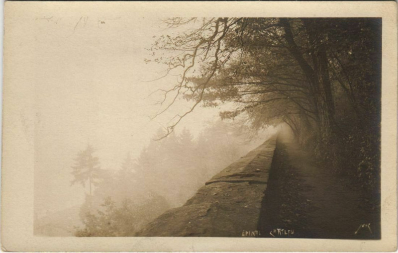 Carte postale ancienne Epinal Chateau carte photo à Épinal