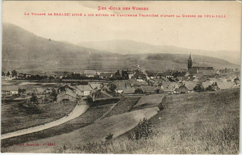 Carte postale ancienne Saales Village