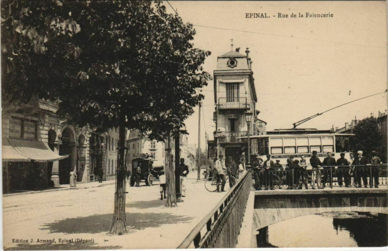 Carte postale ancienne Epinal Rou de la Faincerie à Épinal