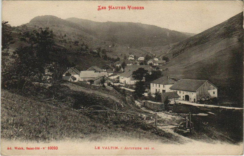 Carte postale ancienne Les Hautes Vosges Le Valtin Altitude 768 M au Valtin