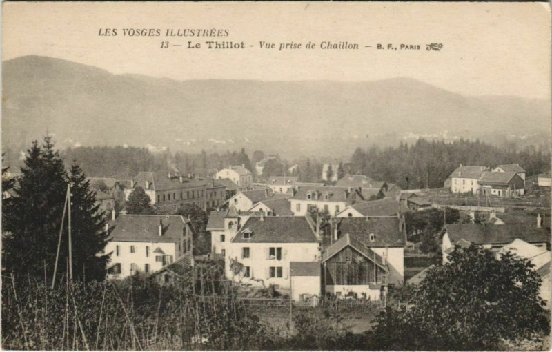 Carte postale ancienne Le Thillot Vue prise de Chaillon au Thillot