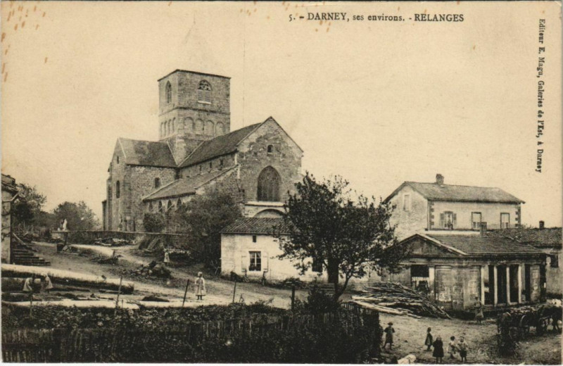 Carte postale ancienne Darney - Relanges à Darney