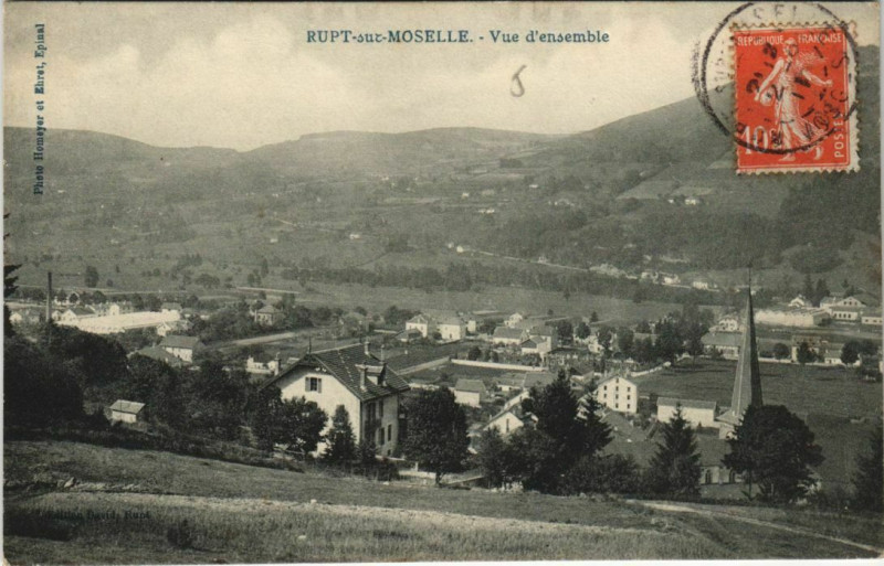 Carte postale ancienne Rupt-sur-Moselle - Vue d'ensemble à Rupt-sur-Moselle