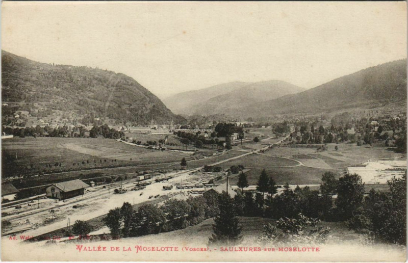 Carte postale ancienne Valléee de la moselotto - Saulxures