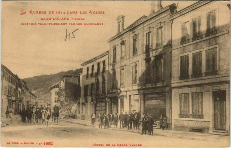 Carte postale ancienne Raon-L'Etape Hotel de la Belle-Vallée à Raon-l'Étape