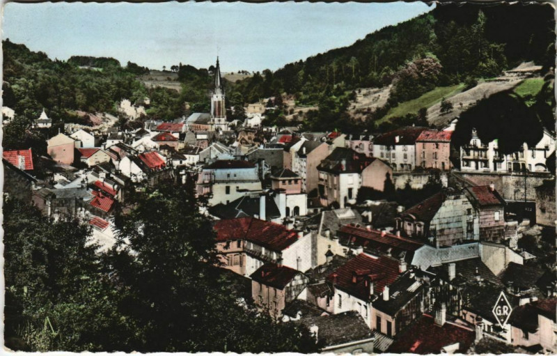 Carte postale ancienne Plombieres - Vue générale
