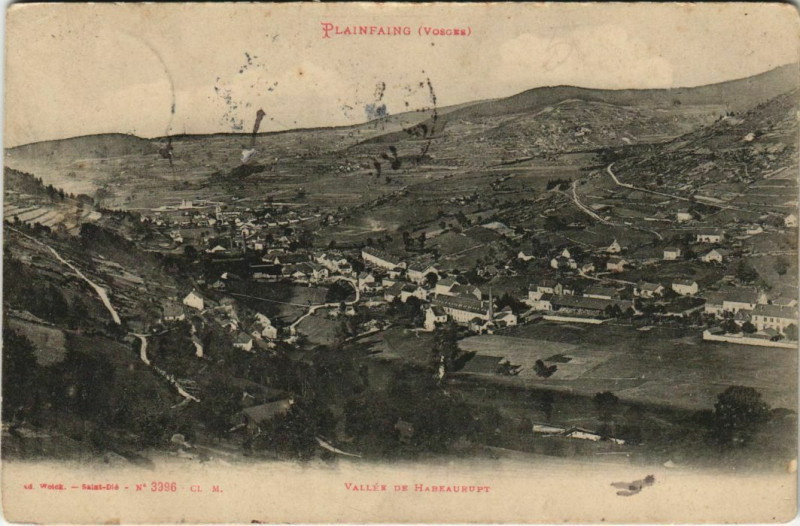 Carte postale ancienne Plainfaing - Valléee de habeaurupt à Plainfaing