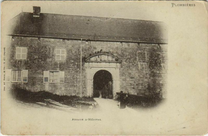 Carte postale ancienne Plombieres - Abbaye d'Hérival