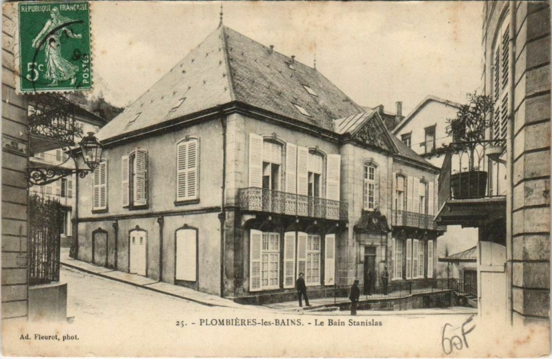 Carte postale ancienne Plombieres-les-Bains - Le bain stanislas à Plombières-les-Bains