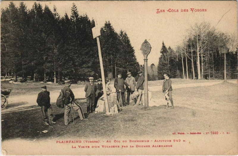 Carte postale ancienne Plainfang Au col de Bonhomme