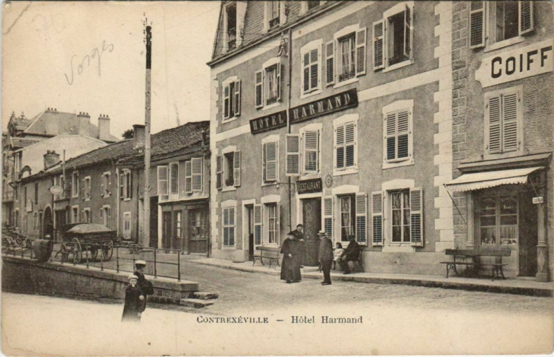 Carte postale ancienne Contrexeville - Hotel harmand à Contrexéville