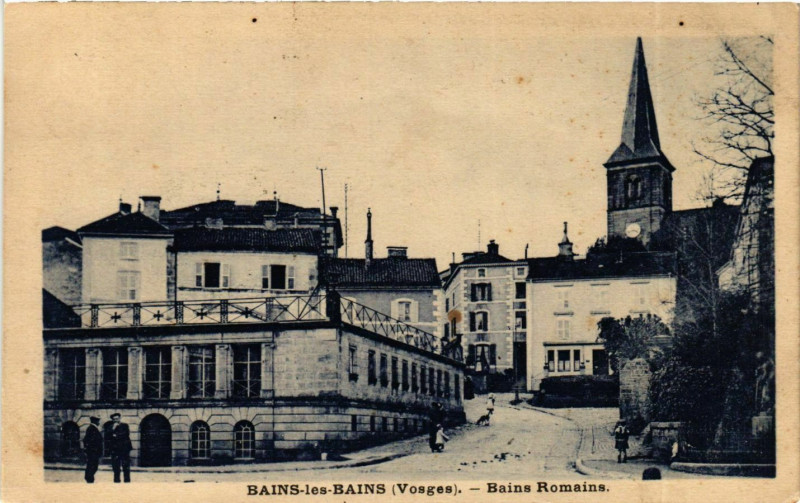 Carte postale ancienne Vosges Bains-les-Bains Bains Romains