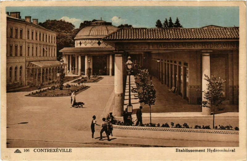 Carte postale ancienne Contrexeville Etablissement Hydrominéral à Contrexéville