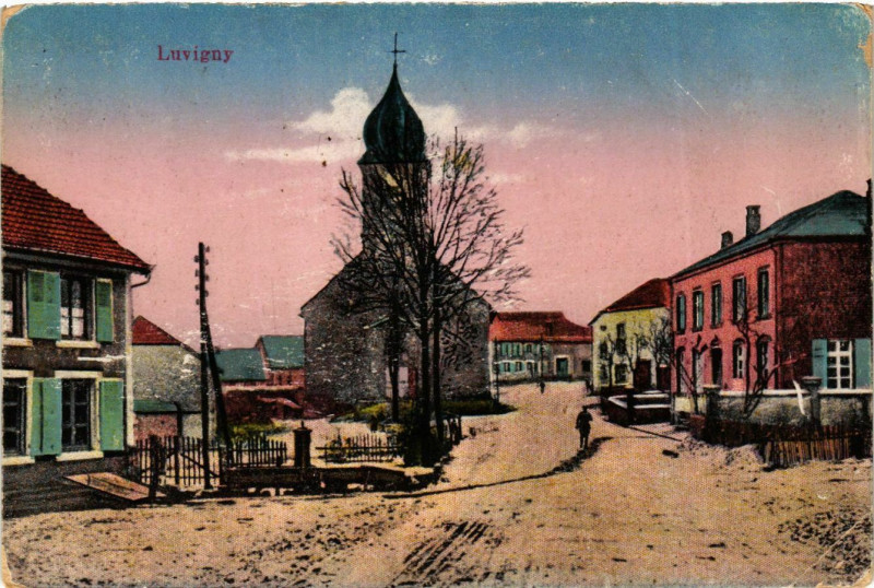 Carte postale ancienne L'Eglise à Luvigny
