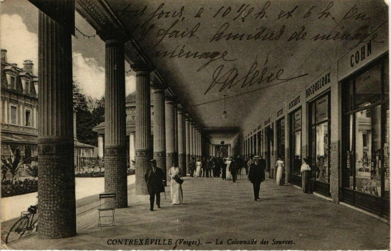 Carte postale ancienne Contrexeville La Colonnade des Sources à Contrexéville