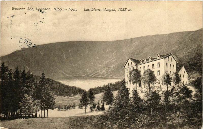 Carte postale ancienne Lorraine Vosges Lac blanc