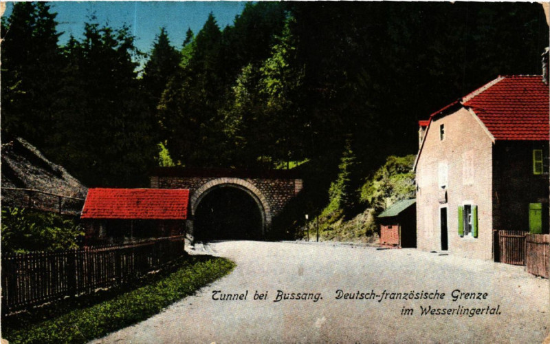 Carte postale ancienne Tunnel bei Bussang à Bussang