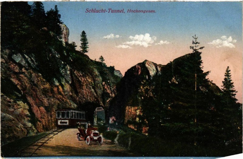 Carte postale ancienne Schlacht Tunnel