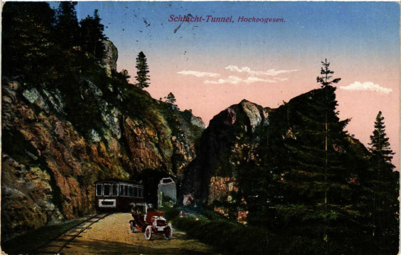 Carte postale ancienne Schlacht Tunnel