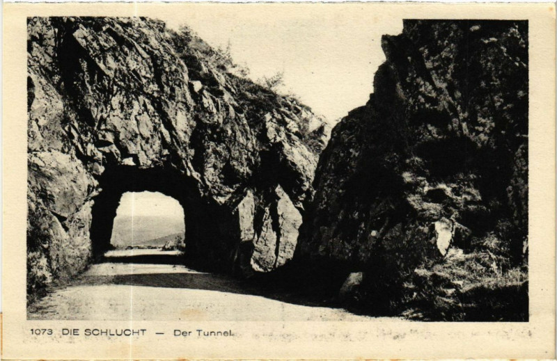 Carte postale ancienne Die Schlucht der Tunnel